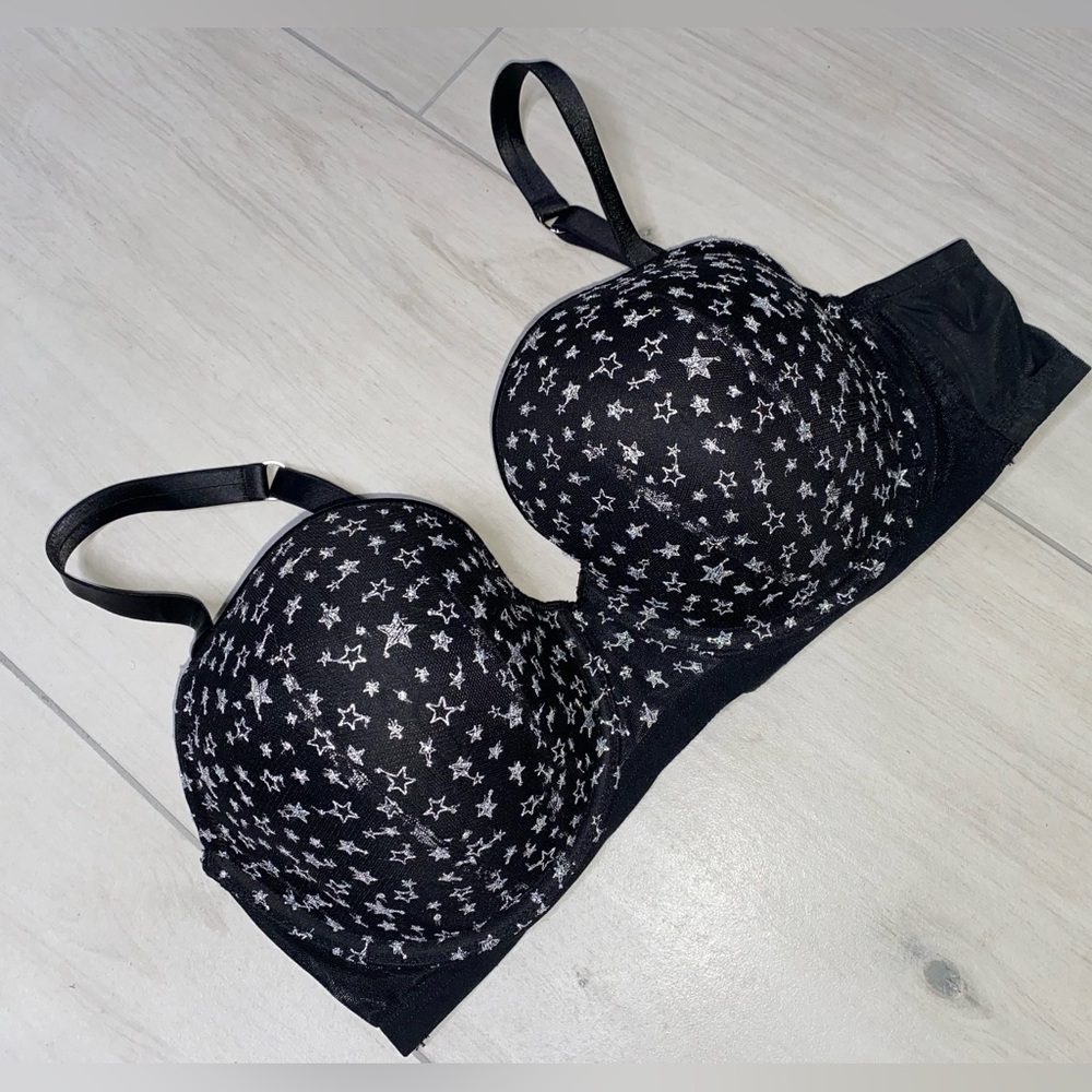 Victoria's Secret Black Starry Bra